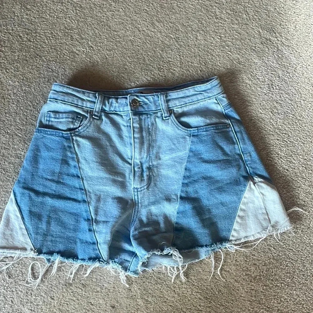 Patchwork Jean Shorts 6/27